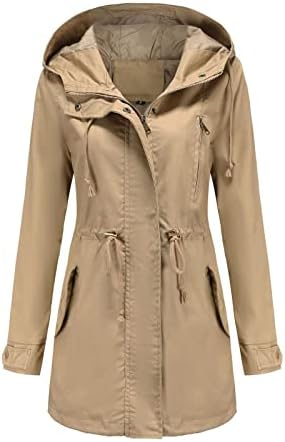 Ženske kapute Čvrsta kišna jakna dugih rukava Aktivna vanjska sportska odjeća modna lagana prevelika zimski kaput