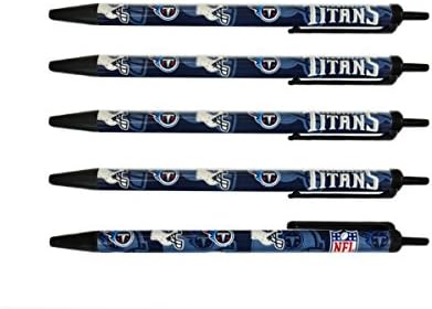NFL Tennessee Titans olovke za crno mastilo za jednokratnu upotrebu, 5-Pack