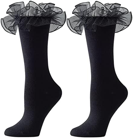 SEMOHOLLI velike čipkaste čarape-ženske volane udobne princeze čarape za Festival,zabavu, performanse