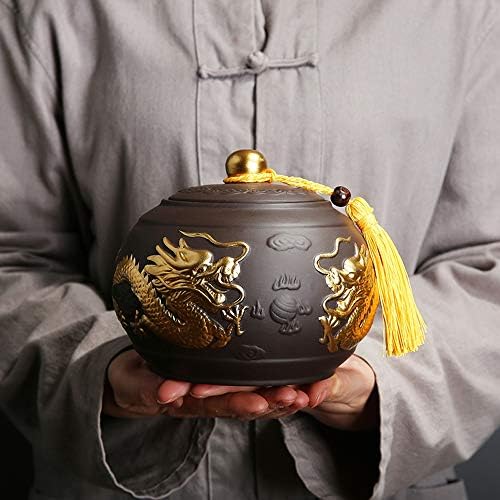 Rahyma Weiping - Keramička kremacija urne za ljudski pepeo ili pepeo za kućne ljubimce, čuva memorijalnu pogrešku udrugu, zmaj uzorak