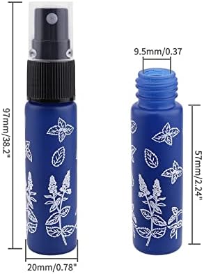 Newzoll 14 komada prazna Staklena bočica sa raspršivačem, 10 ml/ 0,40 Oz fine flaše za prskanje magle prenosiva posuda za parfeme