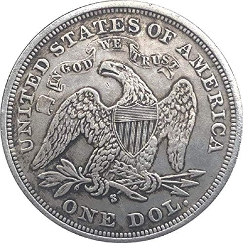 1872-S Seded Liberty Dollar Coins Copy Copysovevenir Novelty Coin poklon