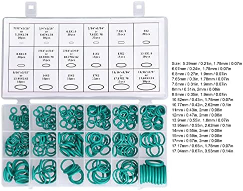 Pečate, nitrilne gume Grumice O KIT KIT Ekološki 270kom za plinsku priključku za popravak automobila za slavinu