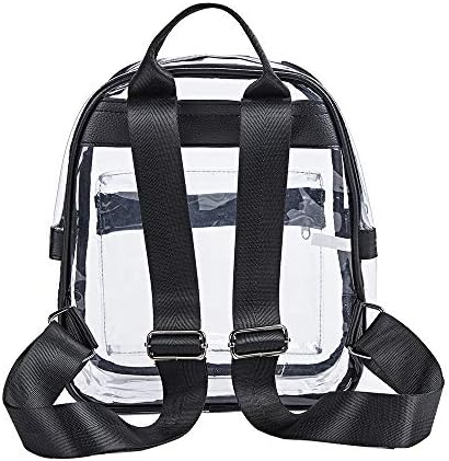 Mini Clear ruksak, odobren od stadiona jasan ruksak sa džepom za prednji dodatak, ruksak za teške uslove rada za festivale, koncerte,