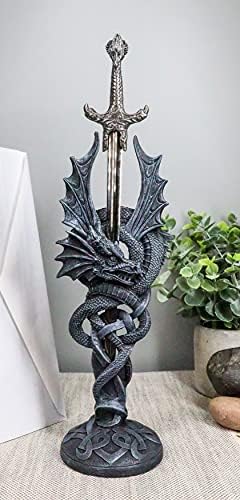 Poklon Ebros krila klizač za zaklopku oko otvarača za otvarača sa mačem Excalibur Figurine Srednjovjekovne maštanske tamnice i zmajeve