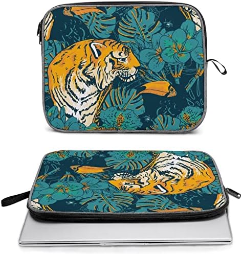 Egzotična toucana i tigra laptop Case Prijenosna torba za laptop torba za torbu za torbu za nošenje za muškarce Žene 13inch