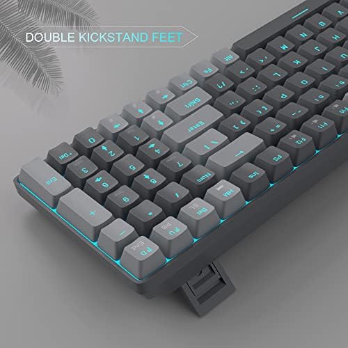 MageGee 100 tasteri žičana mehanička tastatura za igre, 96% kompaktnog rasporeda led plava Tastatura sa pozadinskim osvetljenjem za