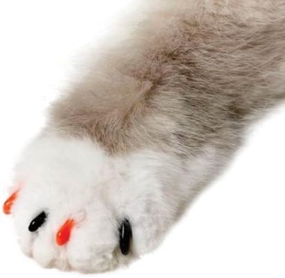 Feline meke kandže 40-pakovanje pet Halloween boje komplet kapica za nokte, srednje, crne i narandžaste