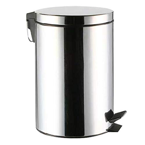 Wenlii novo 1pc 5l smeće bin od nehrđajućeg čelika papučice za smeće može veliki kapacitet za kuhinju kupatilo