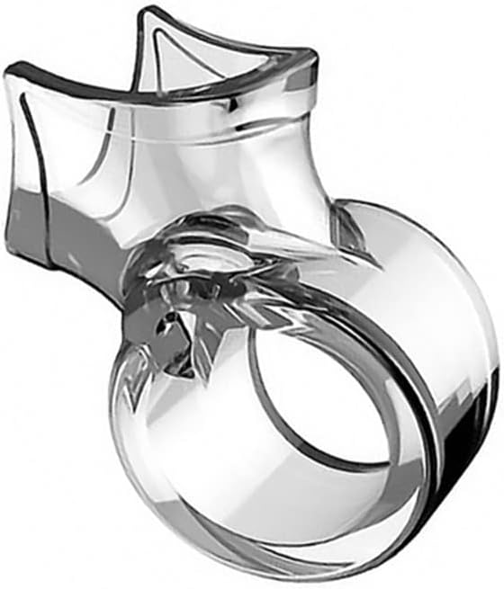 2pcs Transparent Muška ropčani prsten za zaključavanje sperme, ergonomski dizajn seks igračka, podesivi praktični kavez za penis za