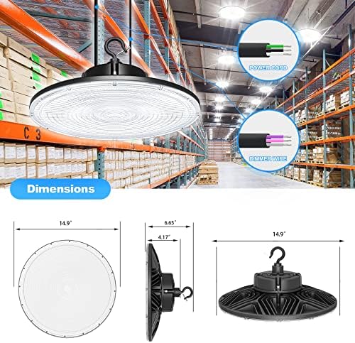 BBestled 480V High Bay LED svjetlo 240W 5000K 36.000 LM ul DLC IP65 za tvornički skladište AC277-480V