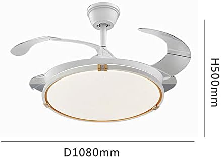 DSJ moderna jednostavnost PC ventilator ventilatora LED trihromatski zatamnjeni strop ventilator lampica Akrilni luster za daljinski