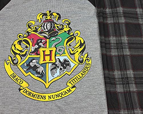 INTIMO Big Boys Harry Potter Hogwarts School Crest Raglan pidžama Set