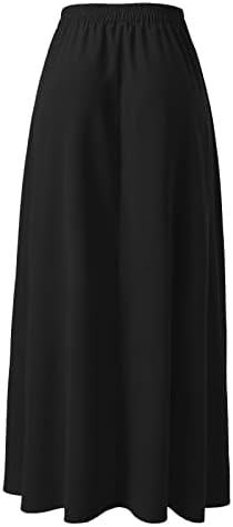 Flowy Pleated Maxi Midi suknje za žene Casual Ljeto Boho duga suknja cvjetna tiskana visoko struka Swiered Swiered A-line suknja