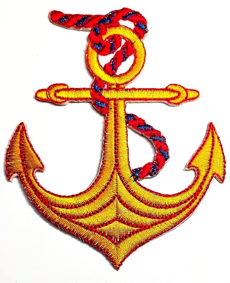 Kleenplus 3kom. Sidreno uže Marine mornar Naval Sew Iron on Patch vezena aplikacija zanat ručno rađena odjeća haljina biljni šešir