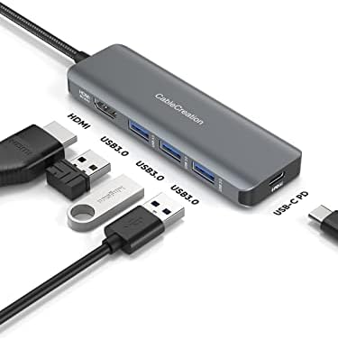 8k HDMI USB C HUB paket sa USB C na HDMI kabl 3FT
