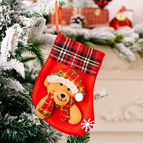 Umjetna Pointerettias Garland za napolju Velike čarape Candy Socks Božićni ukrasi Kućni odmor Božićni ukrasi za zabavu Staklene kristale
