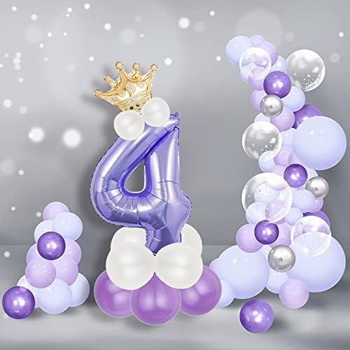 Baloni, ljubičasti baloni za zabavu 1. rođendan balon Bouquet dekoracije, 32 Velike veličine duge 1 balon set dječji 1 balon za prvo