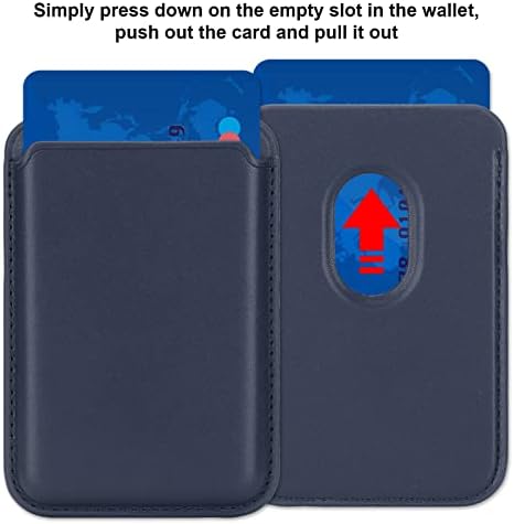 Držač mobilnih telefonskih kartica Magnetni novčanik Slim Snažna sila za usisavanje Multifunkcijska zadržava do 2 kartice za većinu