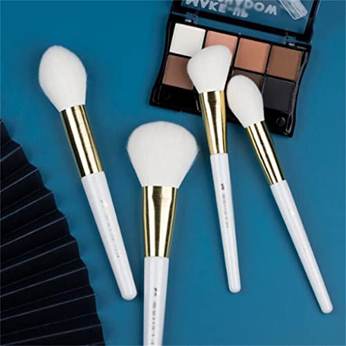 N / A Pearlly White 13PCS Sintetički četkice za šminku za kosu Set-Chic Beauty Tools-Fondacija praška za konturu sjenila