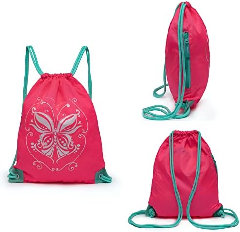 Djevojke Pakirani ruksak za crtanje Gimnastička cinch torba za crtanje baletske plesne torbe