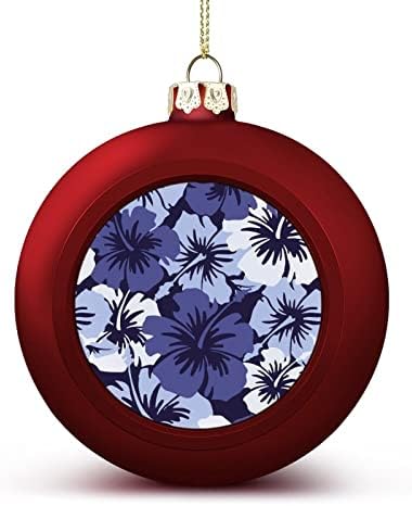 Cvijet Lover plava hibiskus Božić Lopta visi ukrasi Xams Tree ukras za odmor Party