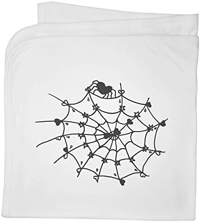 Azeeda 'Love Heart Spider Web' Pamuk Baby pokrivač / šal