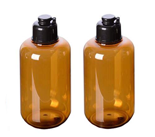 Vasana 200ml / 6.8oz Prazne punjenje plastične boce sa crnim okretnim kapama kozmetički šminka esencijalni ulje vode šampon za tuširanje