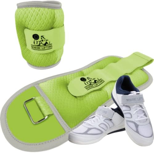 Zglobovi za ručni zglob dva 2 funti - zeleni snop sa cipelama Vedž Veličina 9.5 - bijela