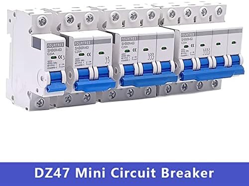 Ahafei 1pcs 1 2 pol DIN Rail Mini krug prekidač za kućnu opremu Zaštita od mehaničke opreme Zaštita motora