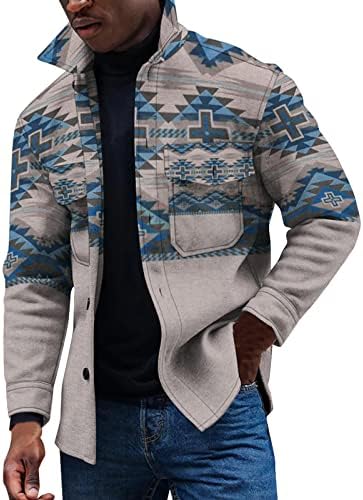 Zimski snježni muškarci Vintage Print Plaid lagana težina tanka jakna košulja Raglan dugih rukava američka jakna