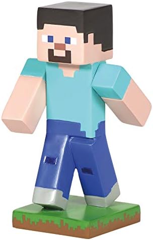 Odjel 56 Minecraft Village Dodatna oprema Steve Figurine, 2.625 inča, višebojni