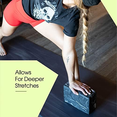 Joga blok | Stabilni izdržljivi blokovi za pjenu visoke gustoće Sigurni joga blok za ljubitelje ljubitelja joge ili praktičare bilo