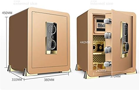 LUKEO Home and Office Use Safe Electronic Fingerprint Password Safe Collection Box password Suitfore safe deposit Box