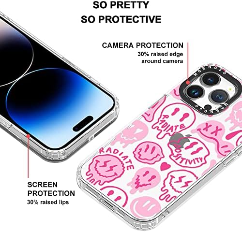 Mosnovo Kompatibilan sa iPhone 14 Pro Max Case, [BuffeTech 6,6 ft Impact] [Anti Off Off TECH] Clear TPU BUMPER TELEFON TELEFON CASE