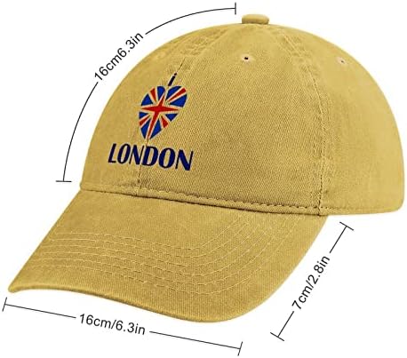 Volim London Funny Trucker tata šešir oprao bejzbol traper kapu za muškarce