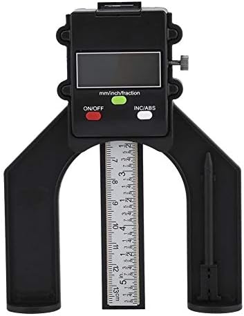 Zuqieeee dubine, 0-80 mm Digit Display Inc / ABS visina Dubina otvora za blende sa samostojećim magnetnim nogama mjerenje visine visine