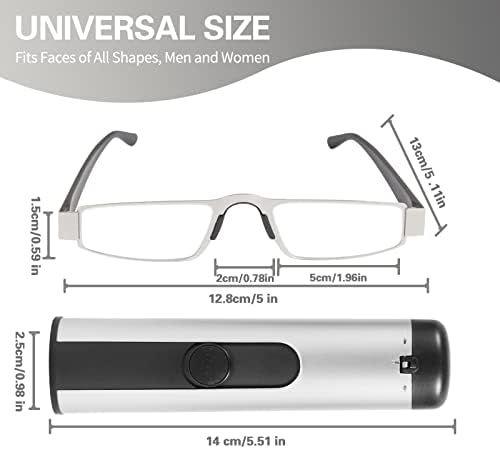 I-Mag Executive tanke metalne naočare za čitanje sa tvrdim futrolom