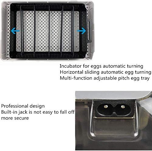 Wxhn inkubator Potpuno automatski inkubatori za pileća jaja 9-35 inkubator za jaja automatsko okretanje i Valjenje sa LED rasvjetom