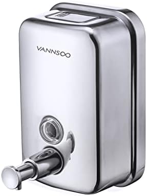 Vannsoo komercijalni sapuns raspršivač zidnih montaža ručnog od nehrđajućeg čelika, tečnost pumpa pumpa nepropusna bez curenja besplatno za kupatilo
