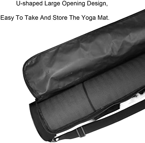 Izolovani crni oblaci torba za nošenje prostirke za jogu sa naramenicom torba za jogu torba za teretanu torba za plažu