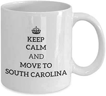 Budite mirni i pređite na Južni Carolina čaj za čaj za čajnik Traveler Coworker Friend Poklon Početna Poklon poklon