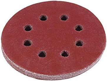 GOSHYDA brusni disk, 10pcs 5inch 125mm okrugli oblik crveni brusni diskovi 8 rupa 60 1000 Grit Sand papiri