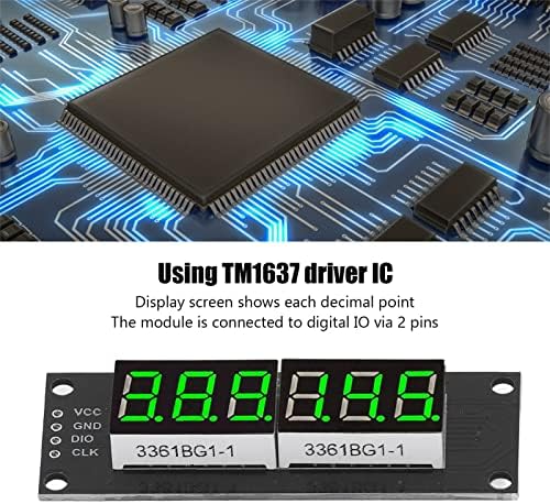 Displej Digitalna cijev, digitalna cijev LED modul za prikaz sata LED digitalna cijev za prikaz 0.36 u 6 bitnom 7 segmentu TM1637 LED modul za prikaz sata sa zelenim svjetlom 5V