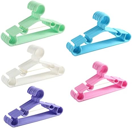 Luozzy 100pcs Dječji vješalice izdržljive vješalice za djecu plastični vješalice za bebinu odjeću
