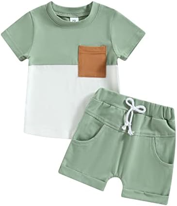 TODDLER Baby Boy odjeća Ljeto odijelo Ispiši majicu kratkih rukava kratke hlače za kratke hlače 2pcs casual outfit