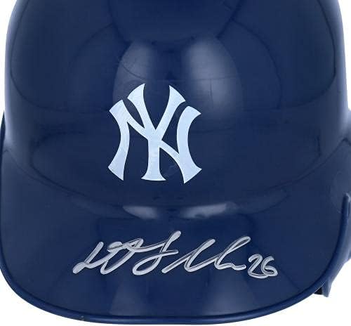 DJ Lemahieu New York Yankees Autographing Mini batina kaciga - autogramirane MLB kacige