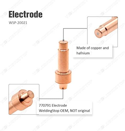 20pcs 770795 Savjet 770791 Elektroda za Hobart Airforce 12i Cutter XT12R baklja