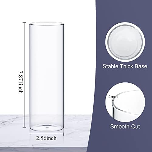 Clear Glass Vazes vaze za središnje centilere i 10 ft 30 LED bijela bajka za bateriju radili su mini gudački svjetla za Jar DIY svadbenu