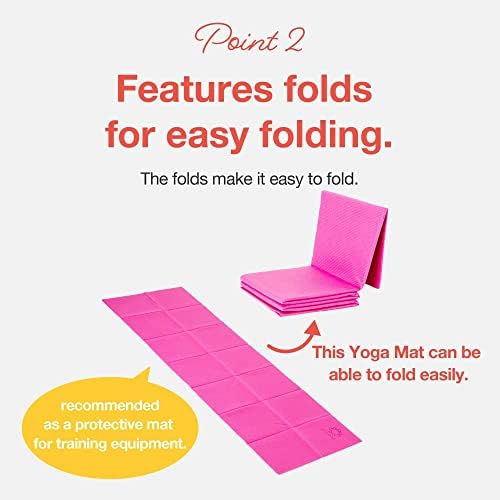 PRIMASOLE 【 ograničeni brend】 Yoga Mat Folding Azalea Pink boja fitnes Pilates PSS91NH027